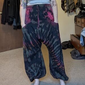 Tie-Dye Harem Pants